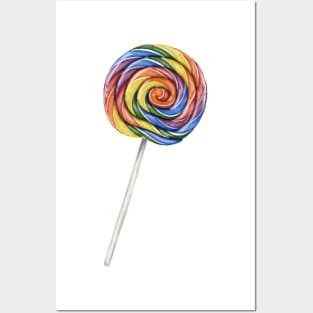 Rainbow Lollipop Posters and Art